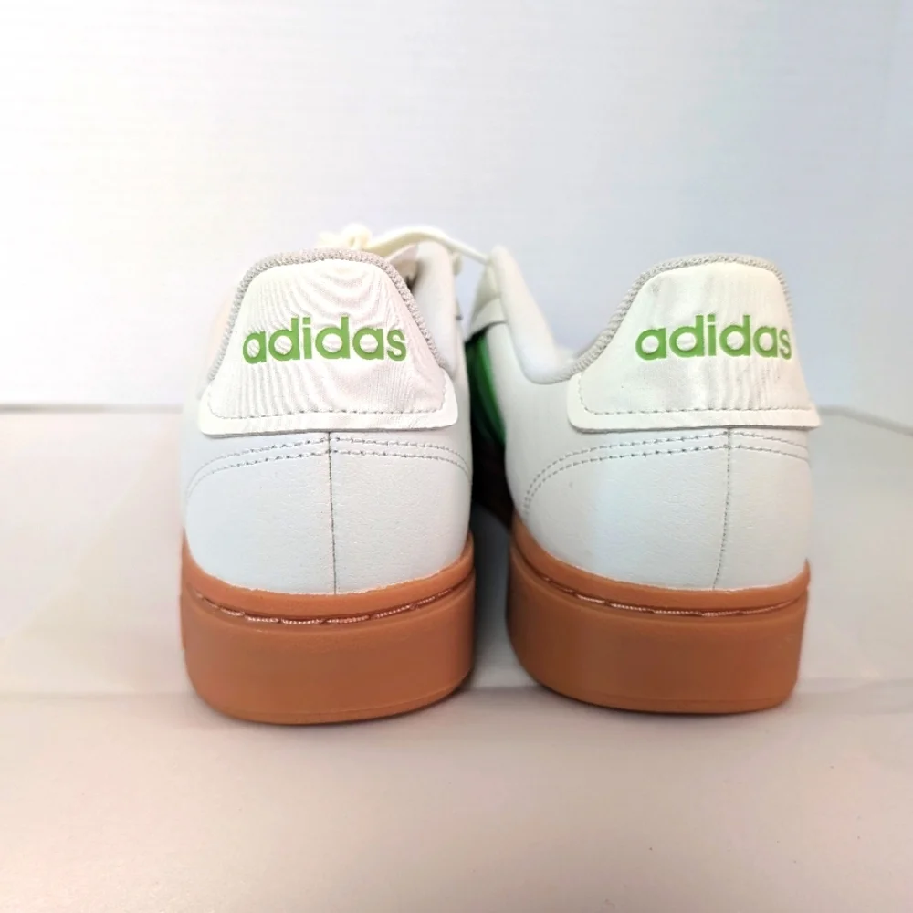 Adidas Original Grand Court. Off White And Semi Lucid Lime. Men's 9.5.